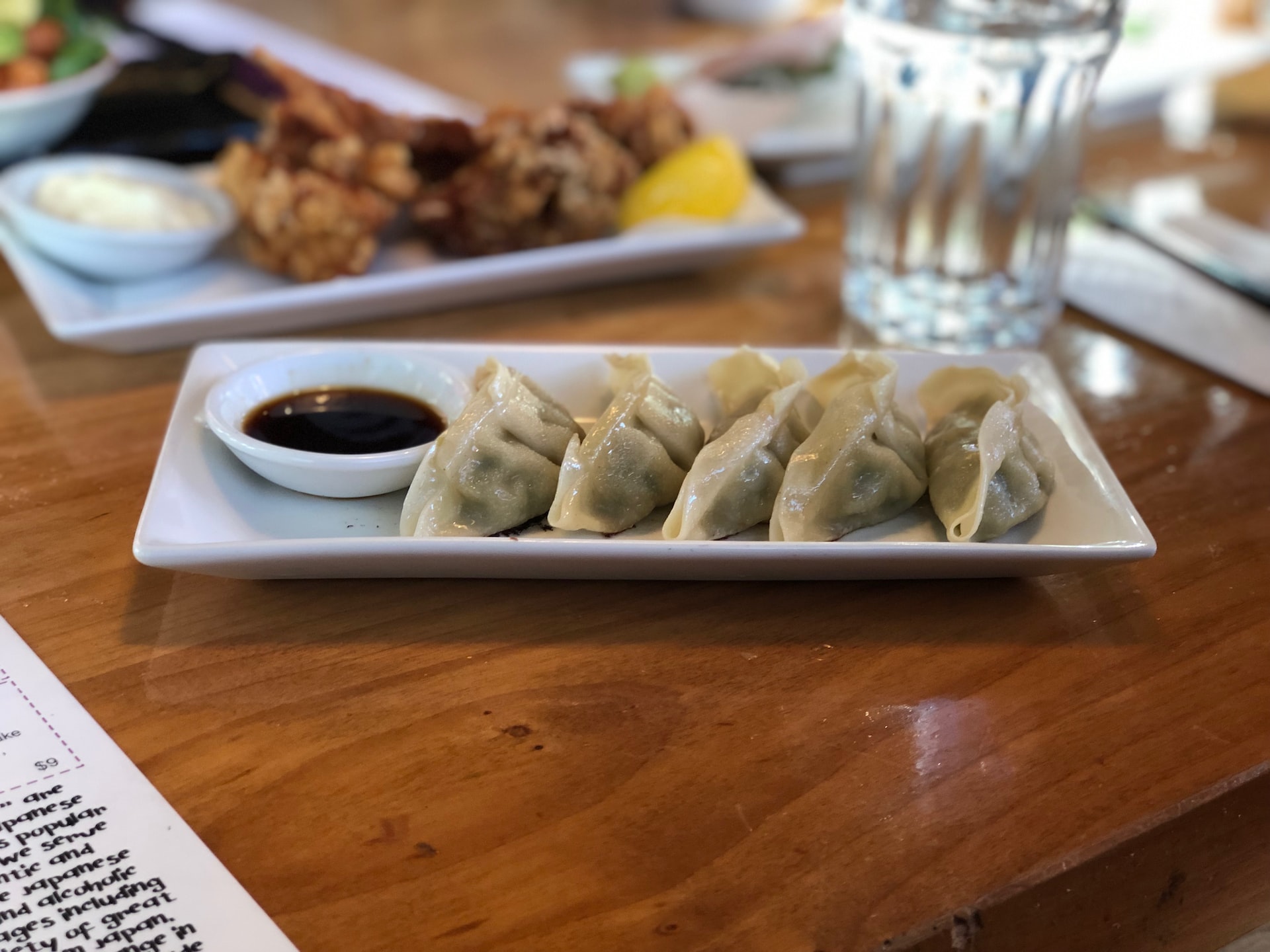 Gyoza with Soy Sauce